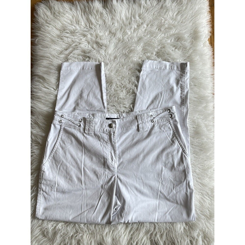 Nautica Women’s Size 8 White Nautical Pants Grandma Core Beach Pants
